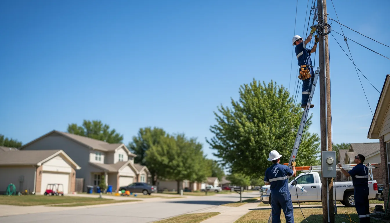 Residential electrician providing installation services in Camden Point, MO